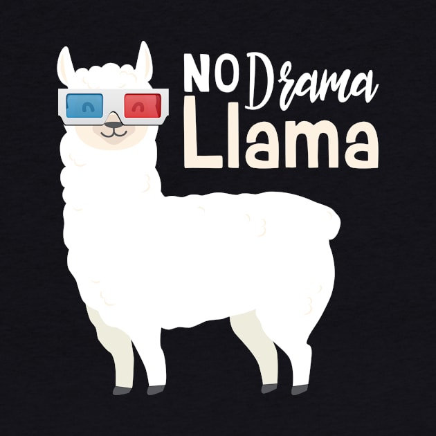 No Drama Llama 3D Glasses | Retro | Alpaca | Mama | Gift by MerchMadness